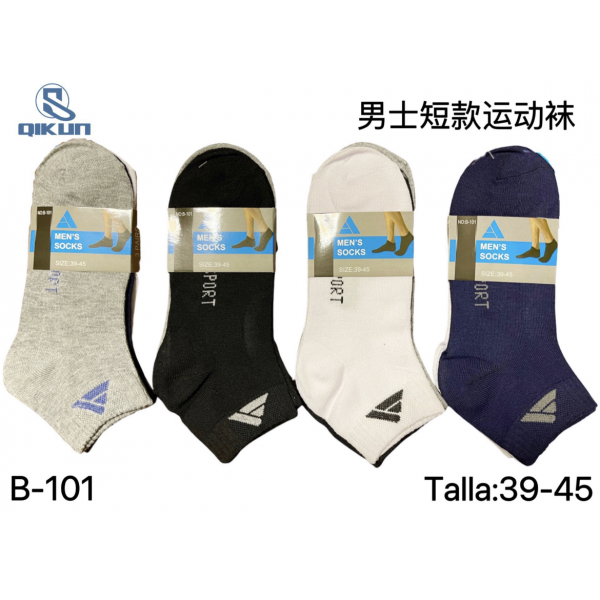 12 Pares Calcetines Hombre Corto Deportivas B-101