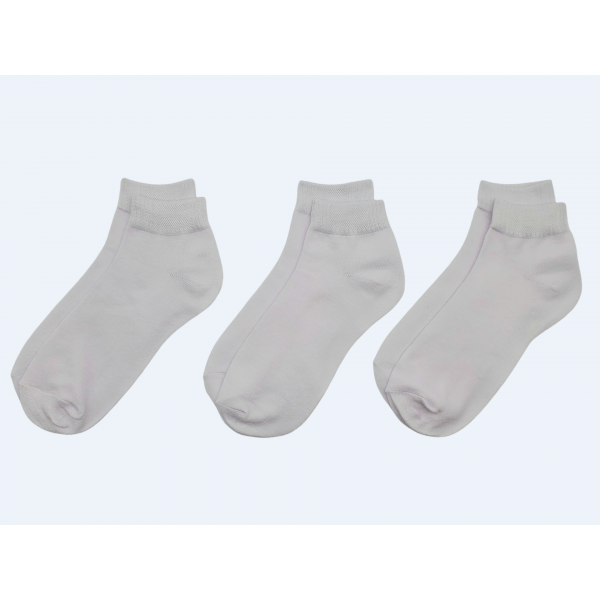 12 Pares Calcetines Hombre Corto Deportivas Blanco B703