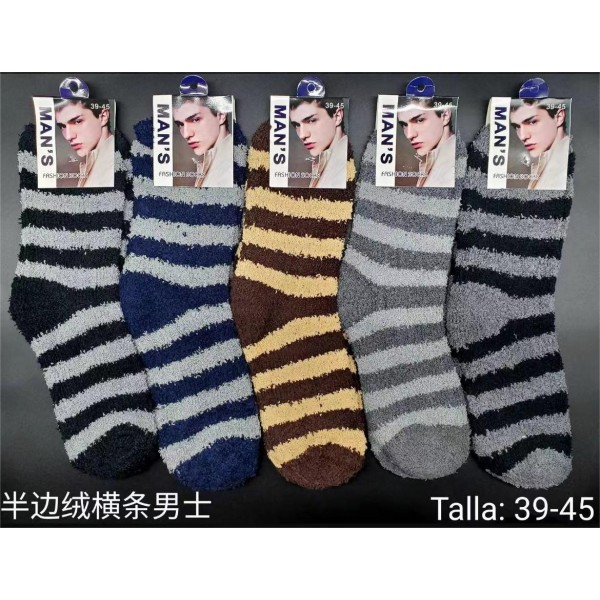 12 Pares Calcetines Hombre Largo Grueso Invierno Térmico B802