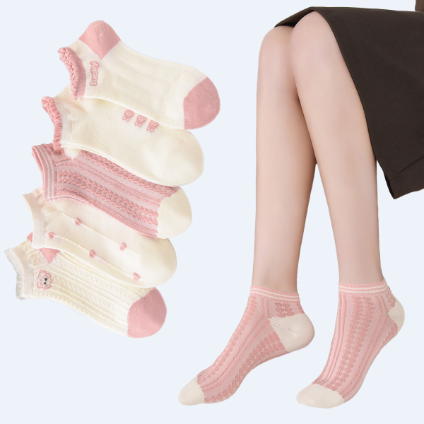 12 Pares Calcetines Mujer Corto Tobilleras Algodón MX230-1