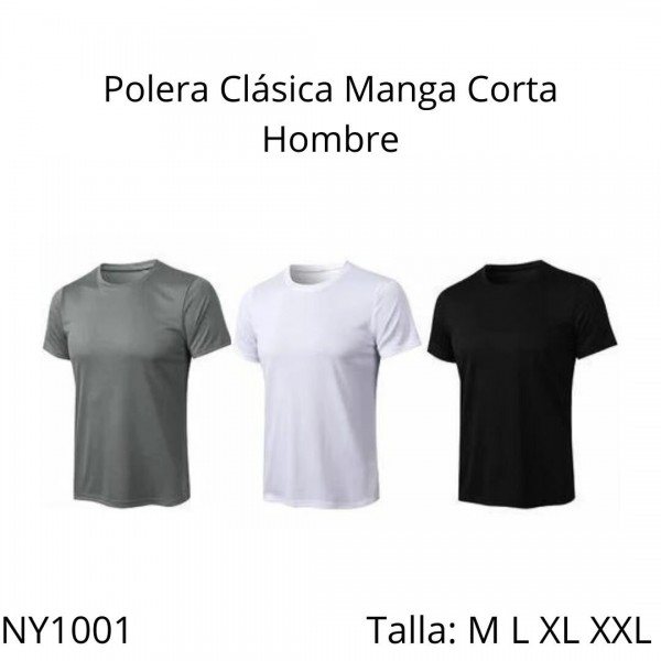 Camisetas Polera Hombre E03 NY1001